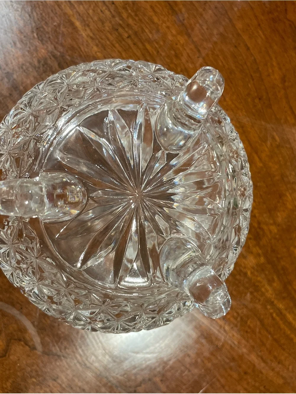 Vintage Papillon by Hofbauer 3-footed Crystal Bowl Butterflies